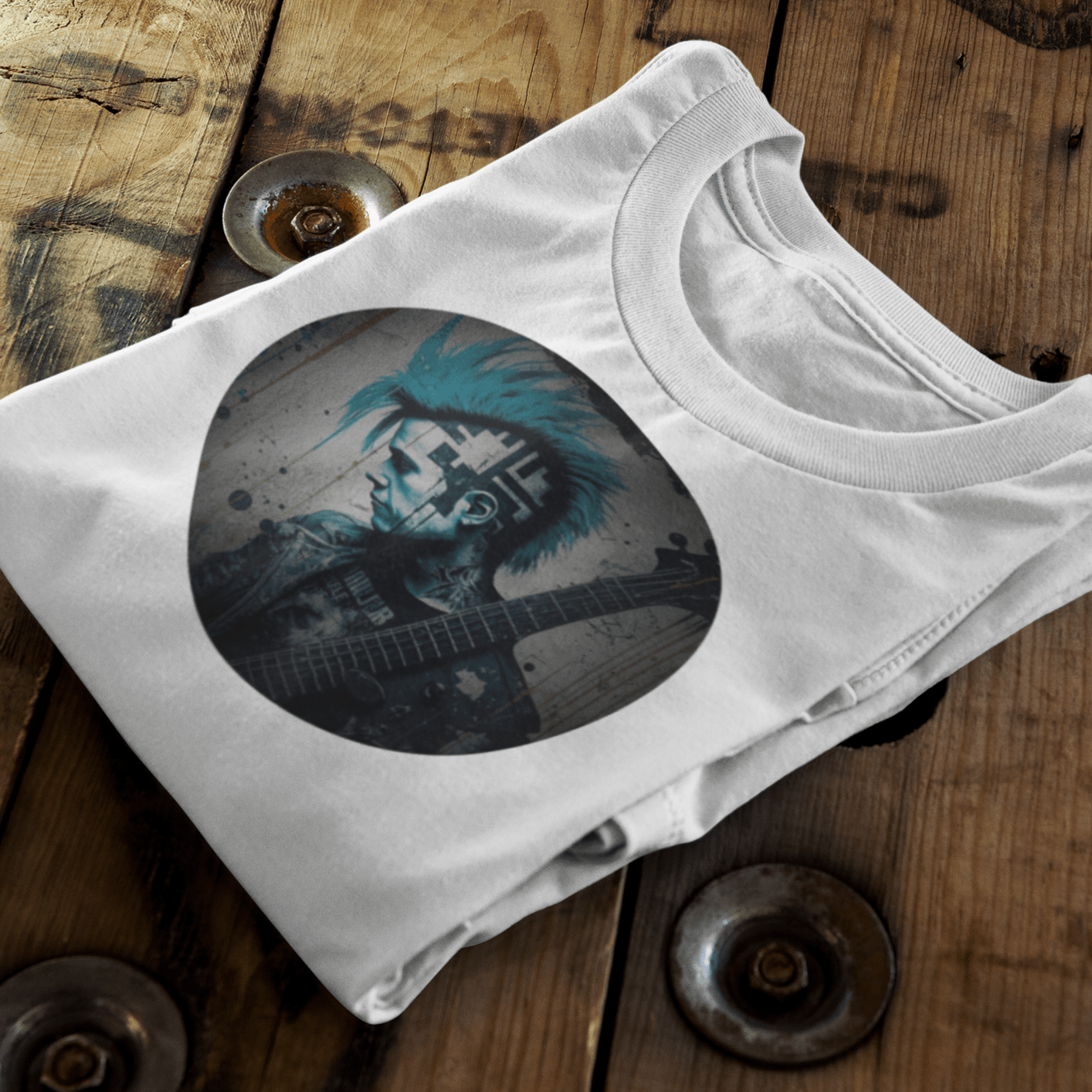 Vintage Punk Guitar T-Shirt