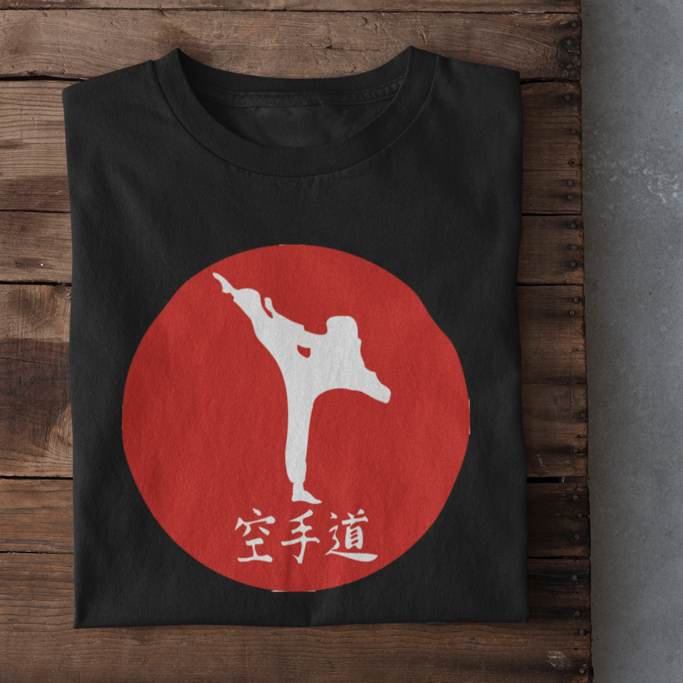 T-shirt with an MMA graphic.