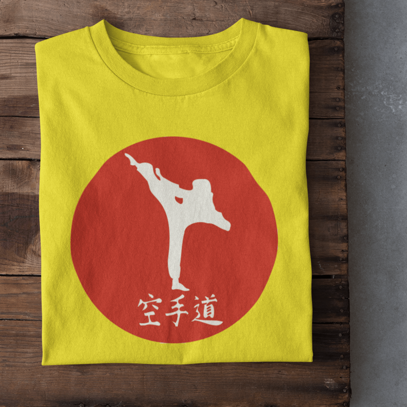 T-shirt with an MMA graphic.