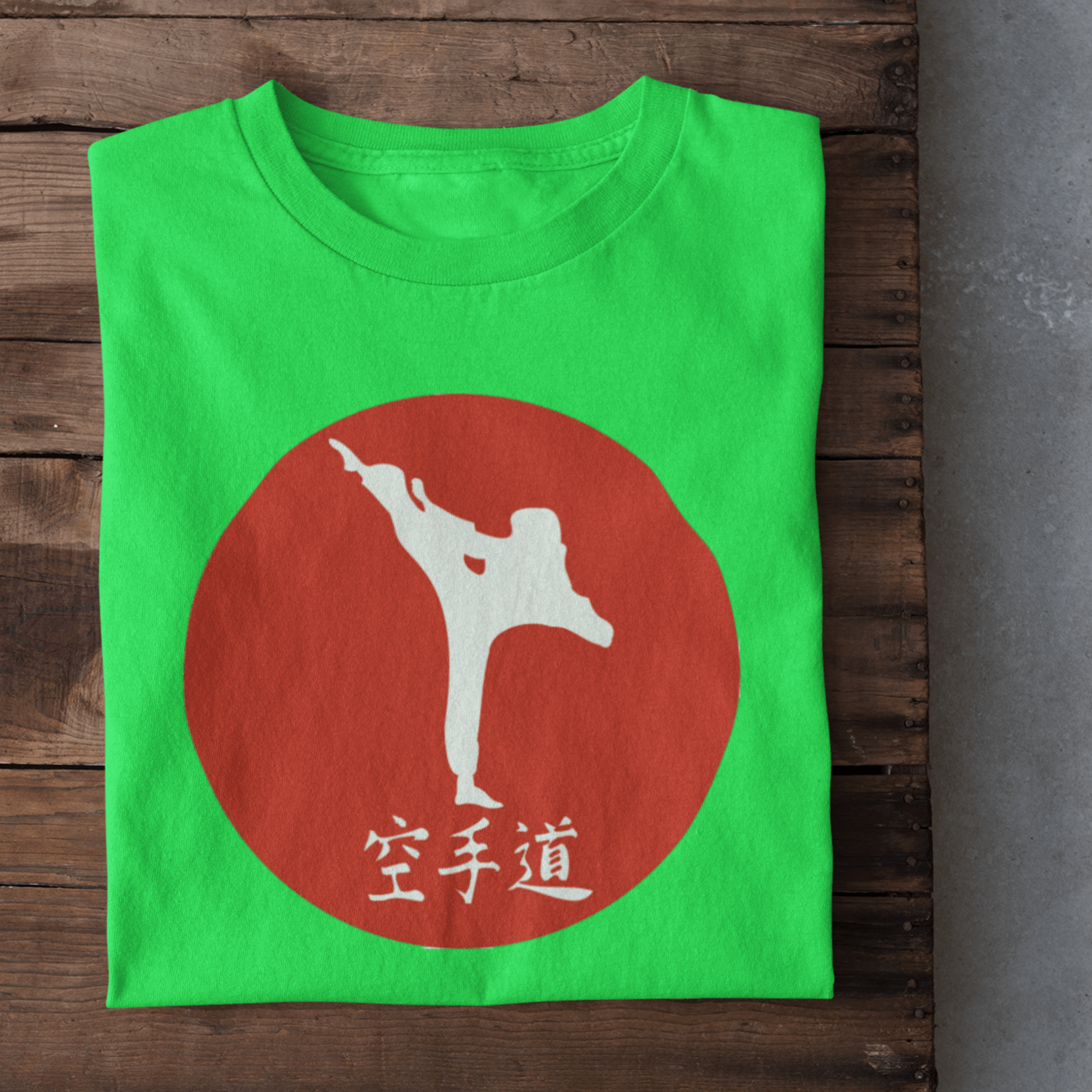 T-shirt with an MMA graphic.