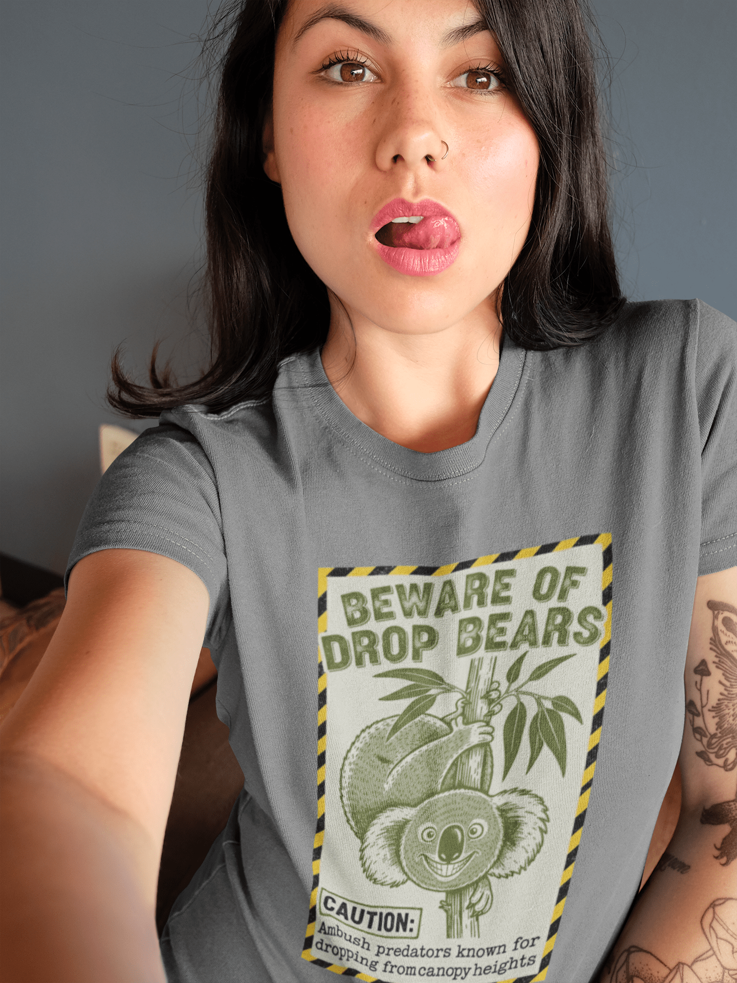 The 'Drop Bear' Warning T-Shirt: For True Aussie Legends Only - That Should Be on a T-Shirt