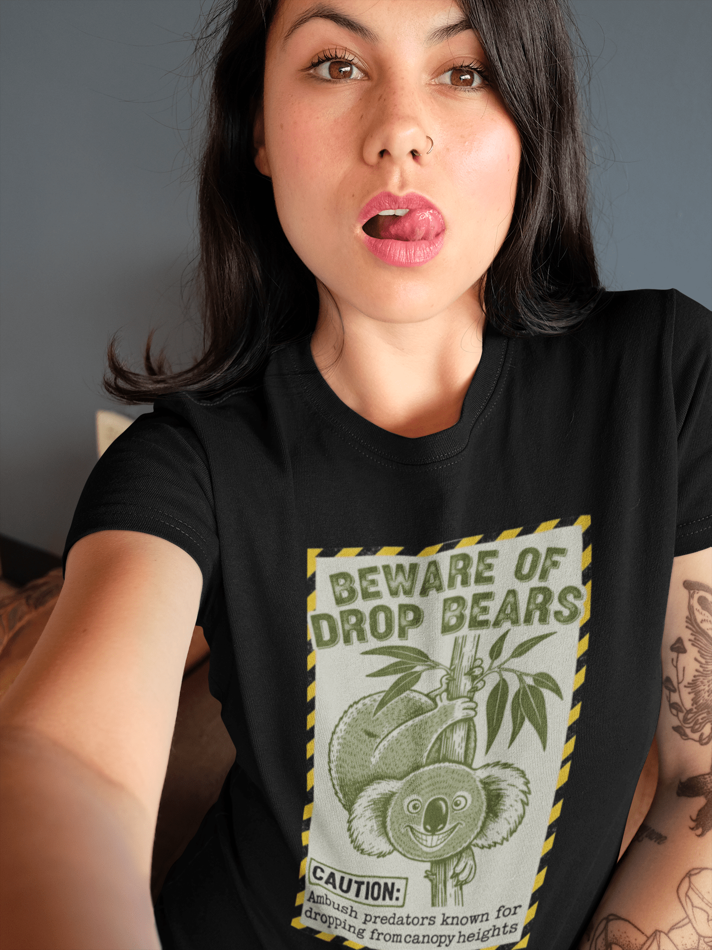 The 'Drop Bear' Warning T-Shirt: For True Aussie Legends Only - That Should Be on a T-Shirt