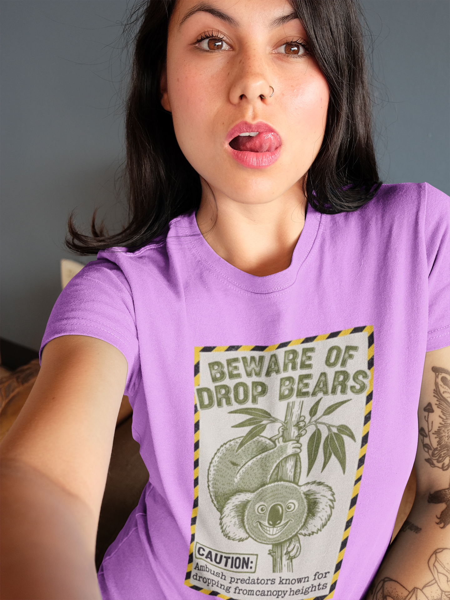 The 'Drop Bear' Warning T-Shirt: For True Aussie Legends Only - That Should Be on a T-Shirt