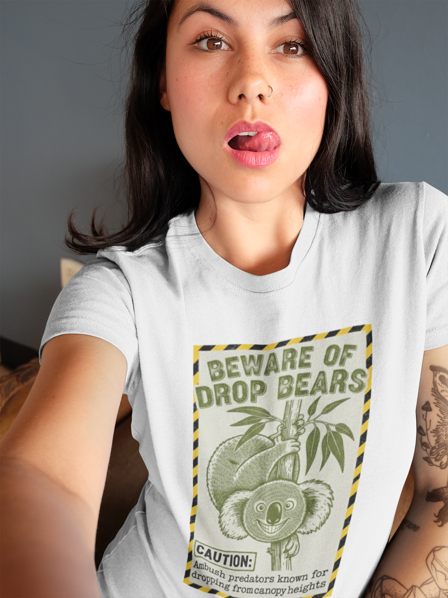 The 'Drop Bear' Warning T-Shirt: For True Aussie Legends Only - That Should Be on a T-Shirt