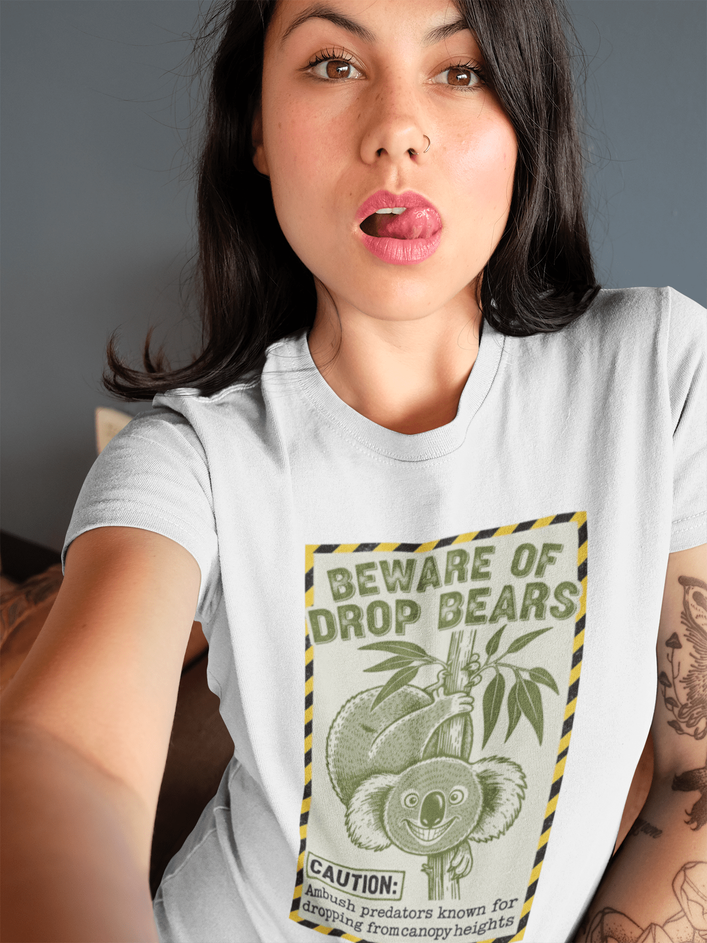 The 'Drop Bear' Warning T-Shirt: For True Aussie Legends Only - That Should Be on a T-Shirt