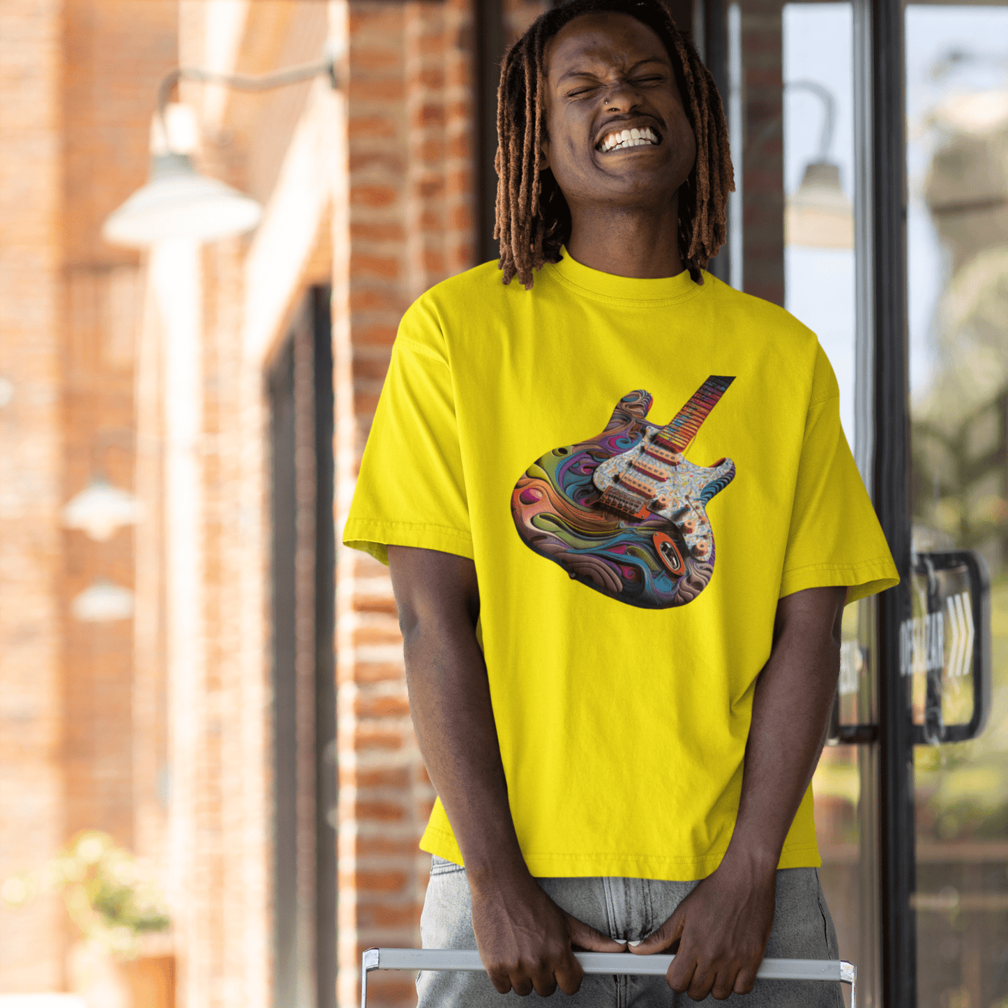 Psychedelic Fender Stratocaster T-Shirt