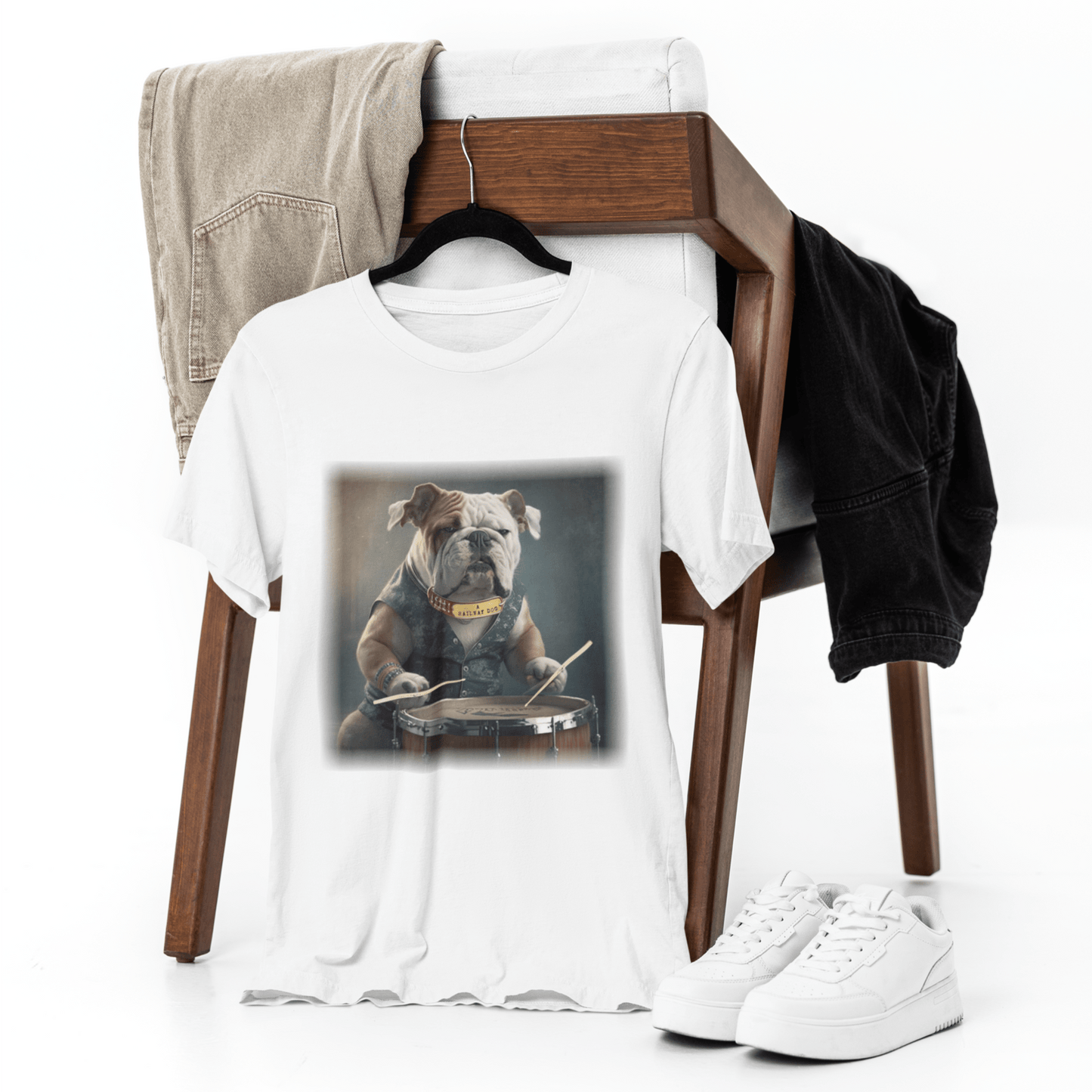 Bulldog Drummer T-Shirt | Bulldog TShirt | That Should Be on a T-Shirt