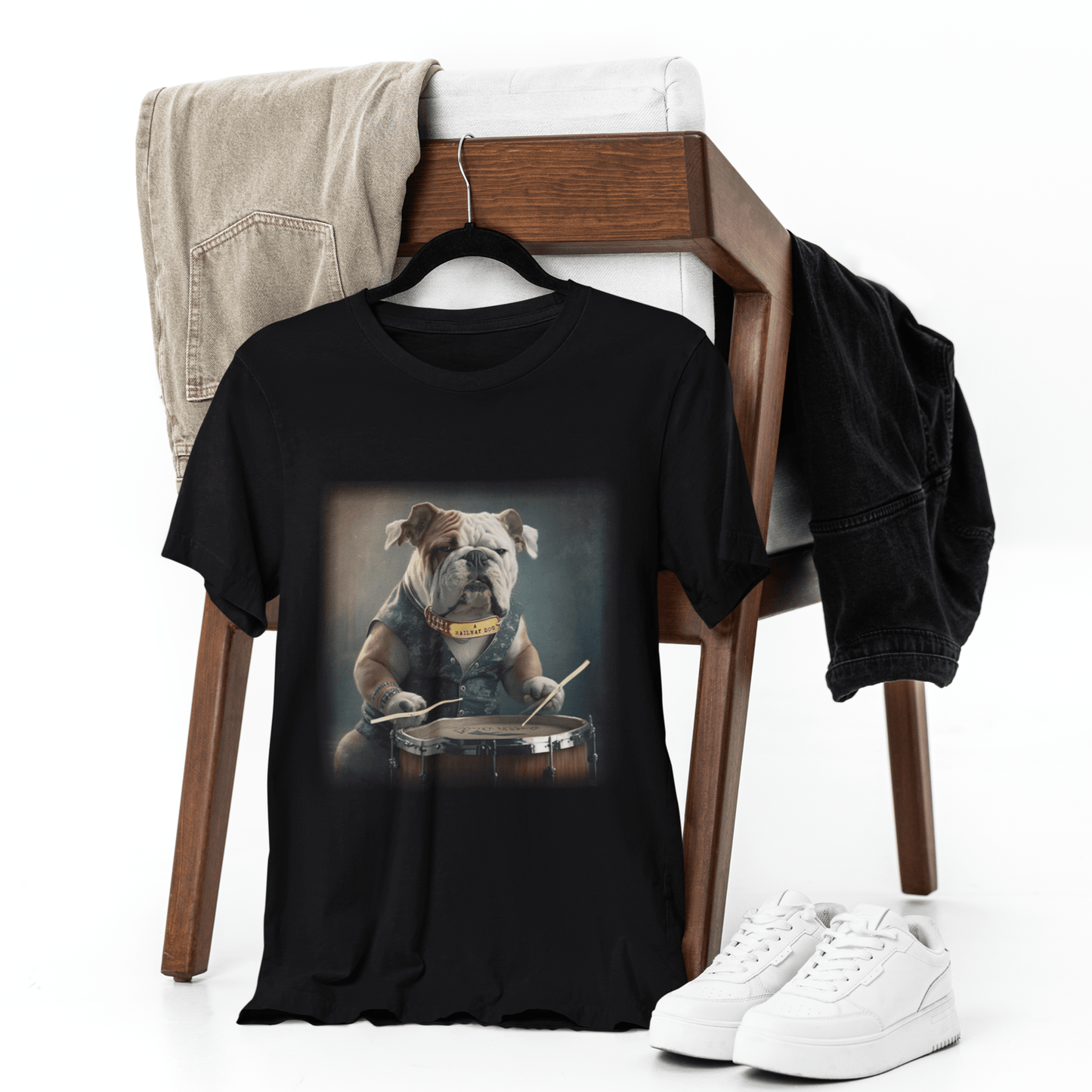 Bulldog Drummer T-Shirt | Bulldog TShirt | That Should Be on a T-Shirt