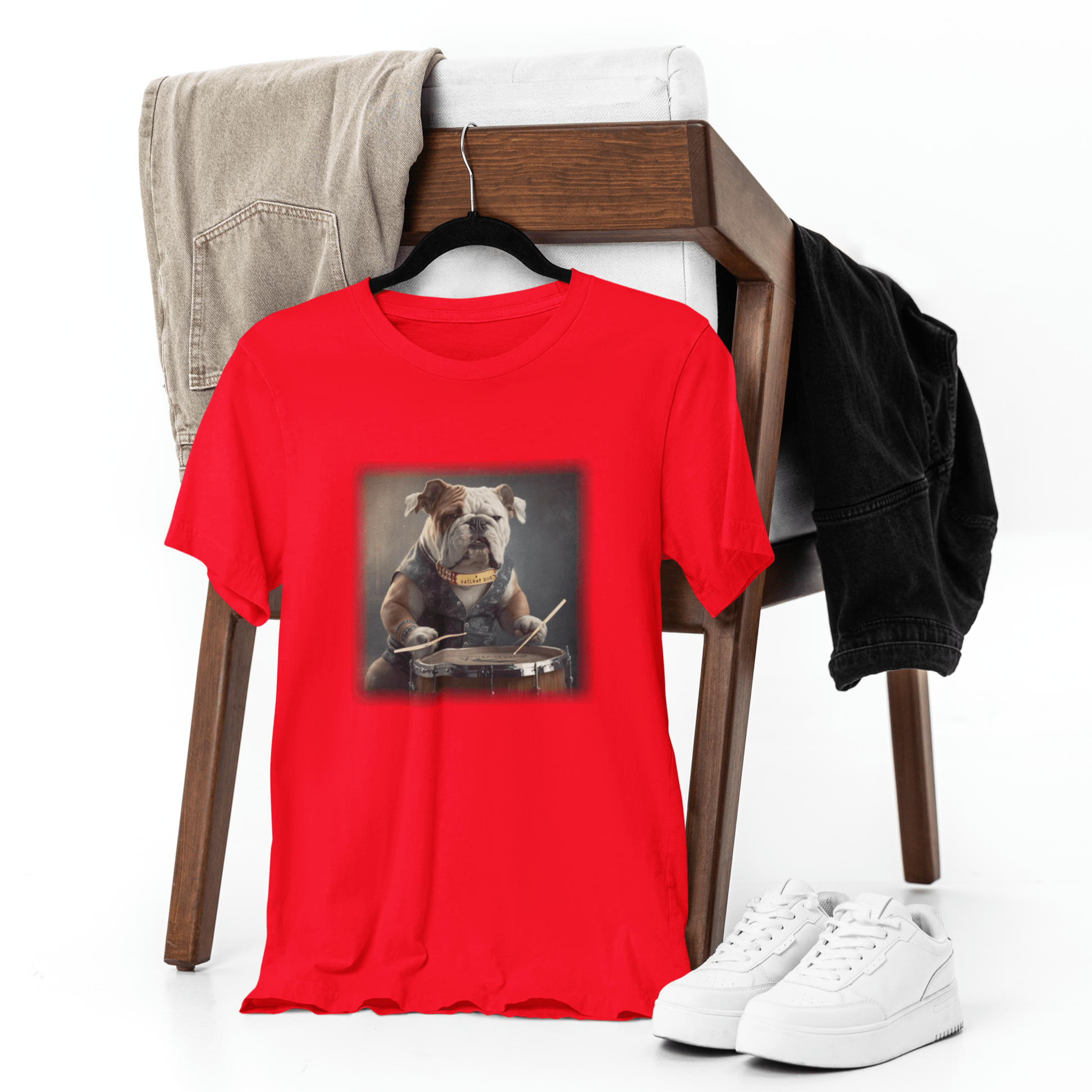 Bulldog Drummer T-Shirt | Bulldog TShirt | That Should Be on a T-Shirt