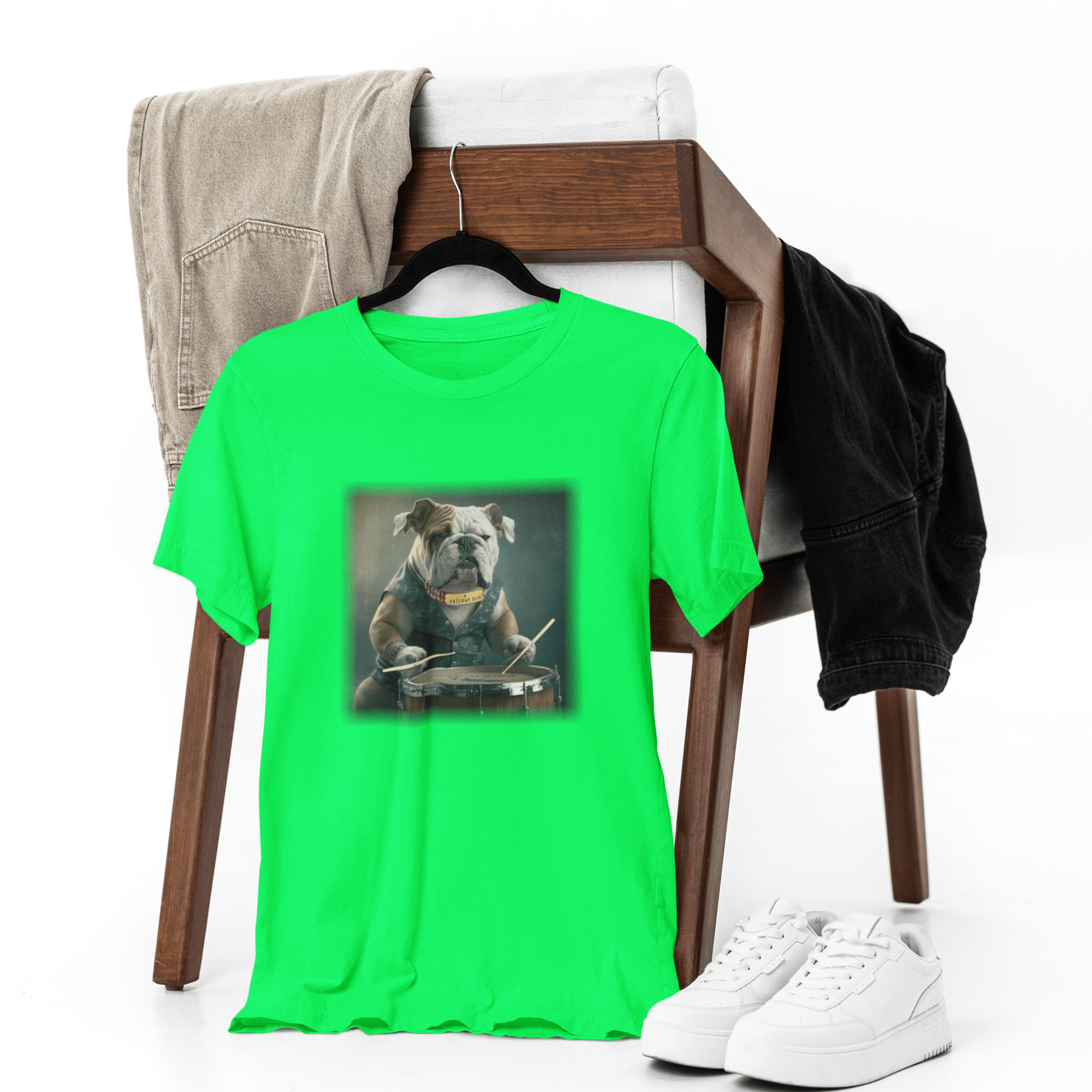 Bulldog Drummer T-Shirt | Bulldog TShirt | That Should Be on a T-Shirt