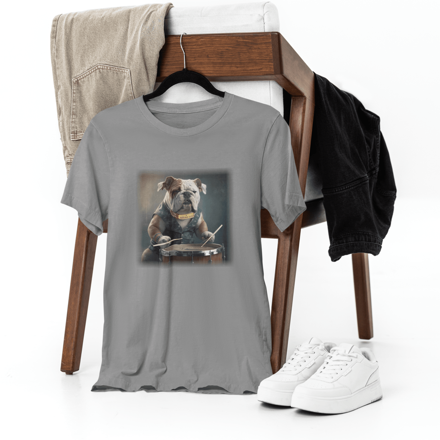 Bulldog Drummer T-Shirt | Bulldog TShirt | That Should Be on a T-Shirt