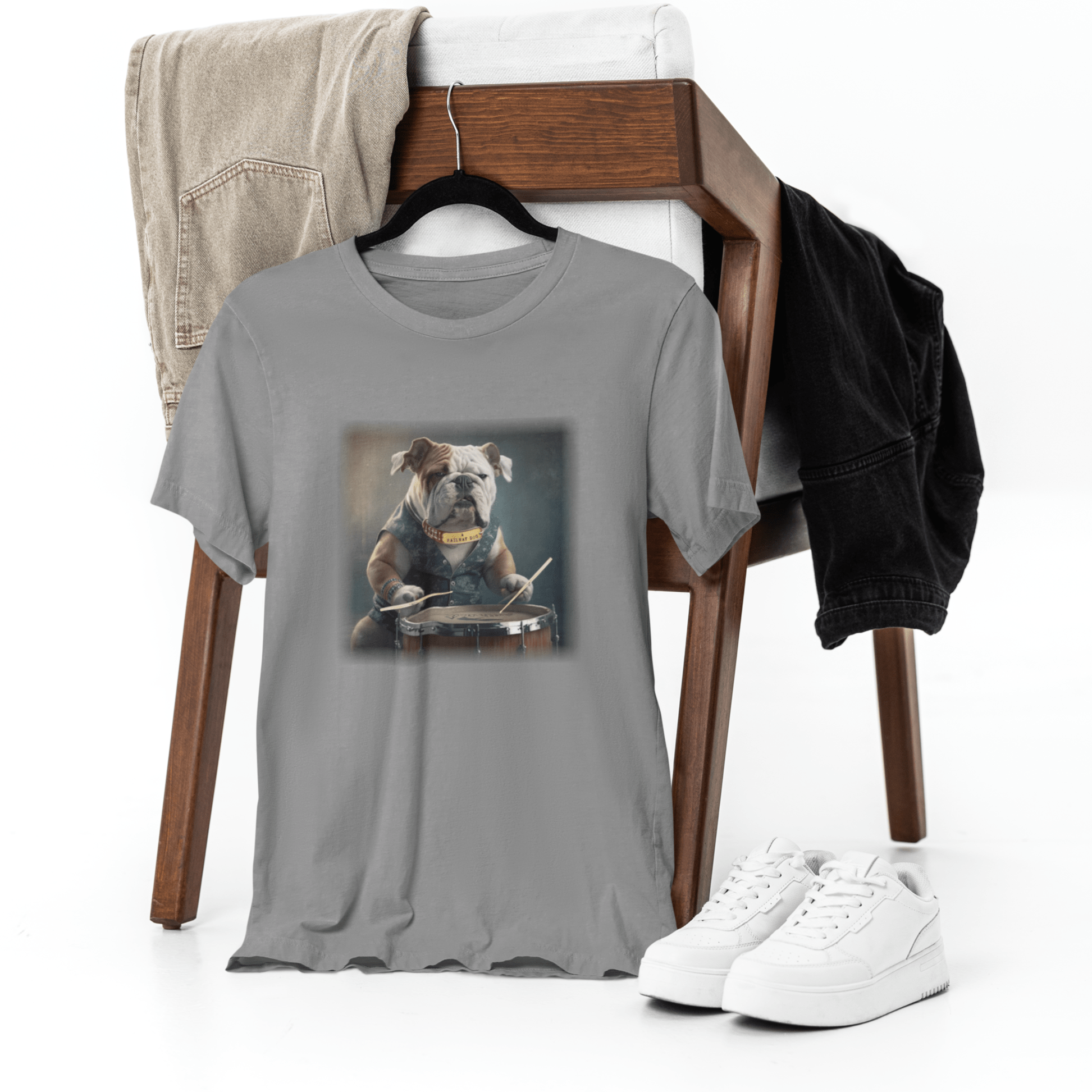 Bulldog Drummer T-Shirt | Bulldog TShirt | That Should Be on a T-Shirt