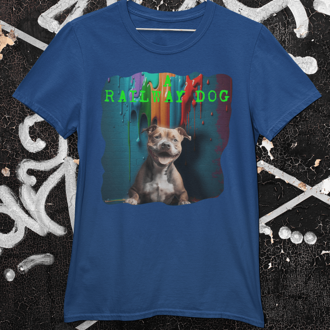 Splash of Colour Staffy T-Shirt | That Should Be on a T-Shirt