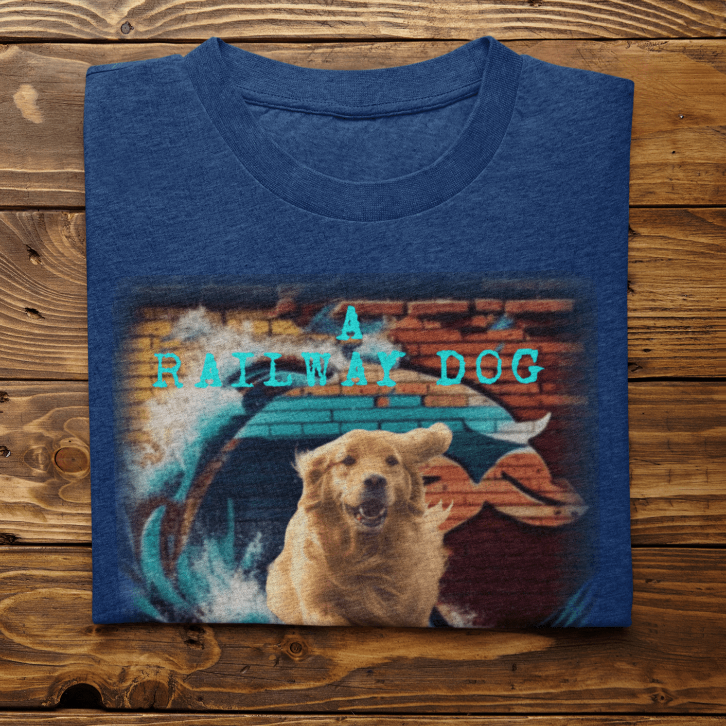 Golden Retriever Dog Lover T-shirt: Adorable Golden Retriever face with a friendly expression