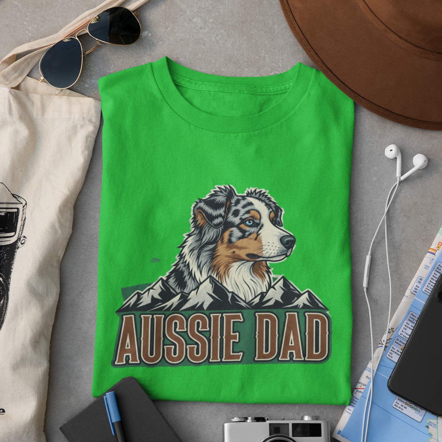 Product Title Aussie Dad T-Shirt: A Perfect Gift for Australian Shepherd Owners