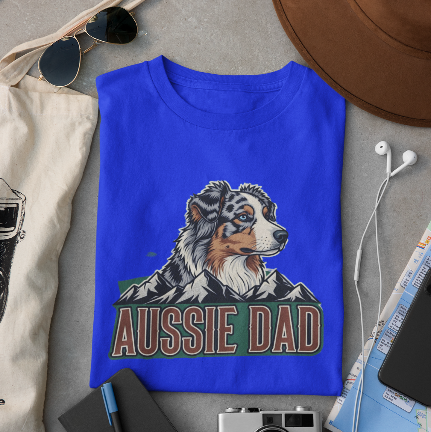 Product Title Aussie Dad T-Shirt: A Perfect Gift for Australian Shepherd Owners