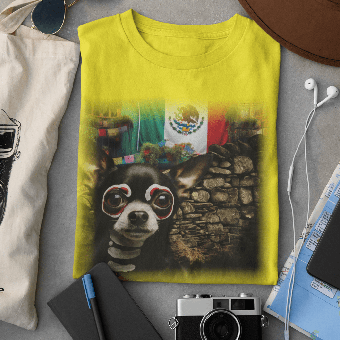 Chihuahua Sugar Skull Dog Tee - That Should Be on a T-Shirt