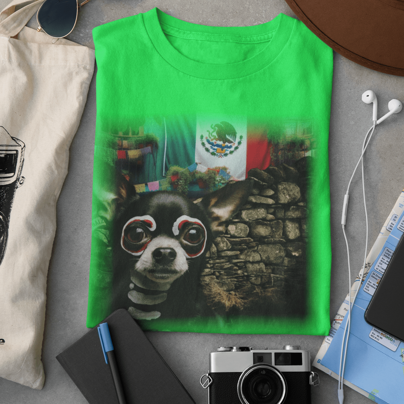 Chihuahua Sugar Skull Dog Tee - That Should Be on a T-Shirt