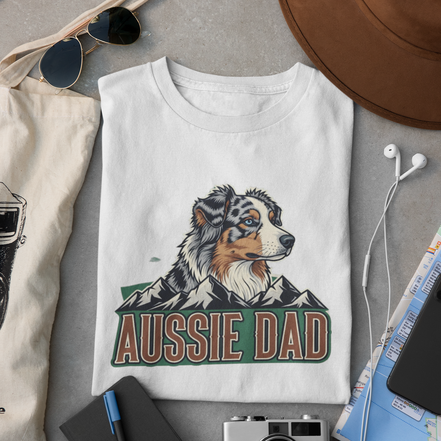 Product Title Aussie Dad T-Shirt: A Perfect Gift for Australian Shepherd Owners