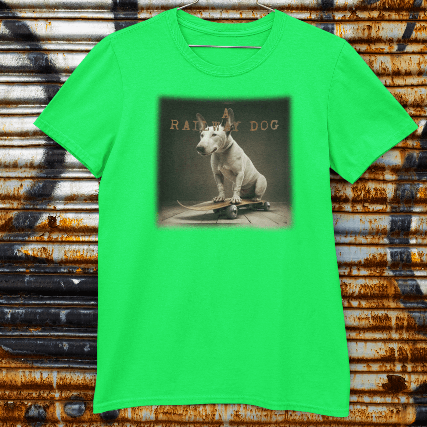 Dog Bull Terrier Skateboard T-Shirt | That Should Be on a T-Shirt