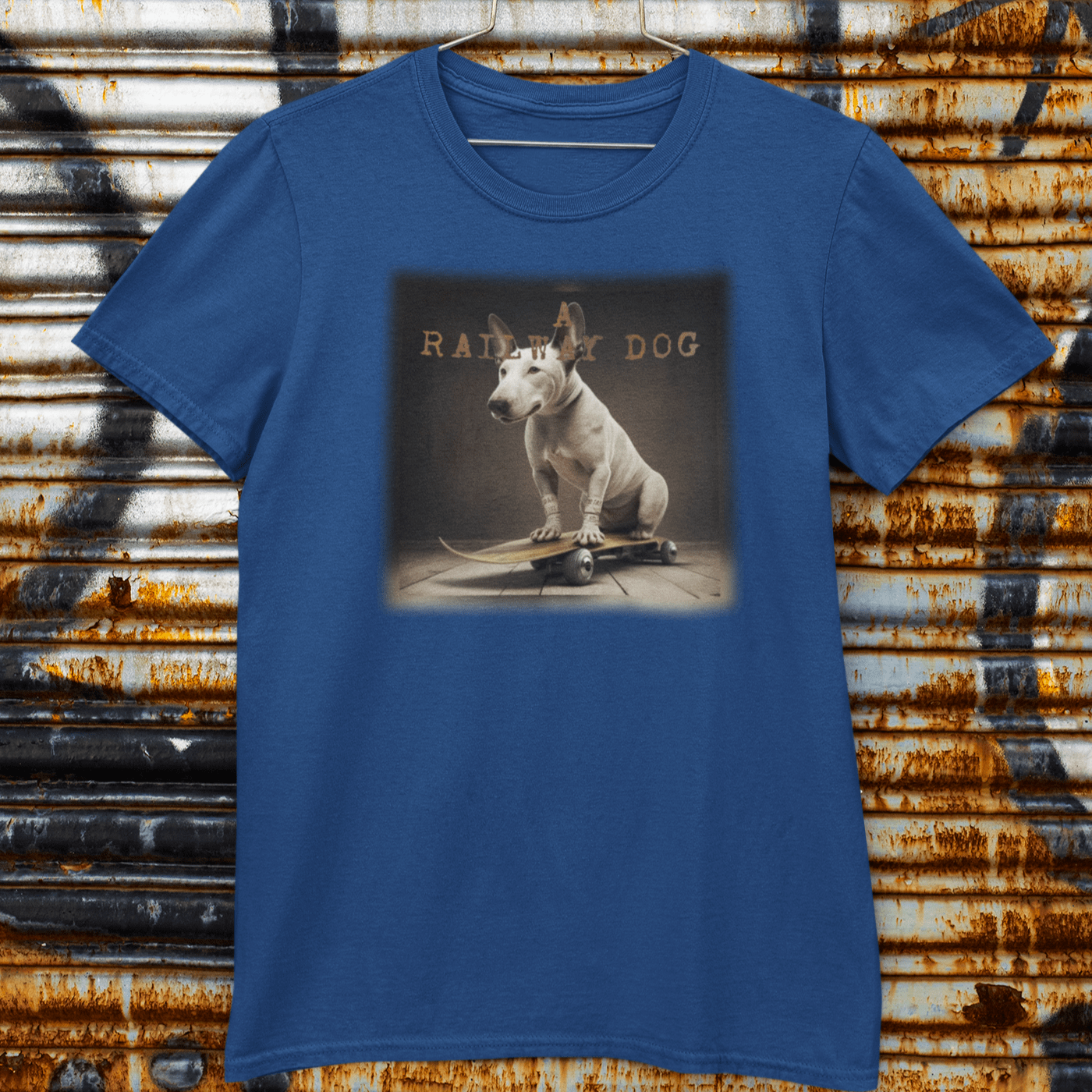 Dog Bull Terrier Skateboard T-Shirt | That Should Be on a T-Shirt