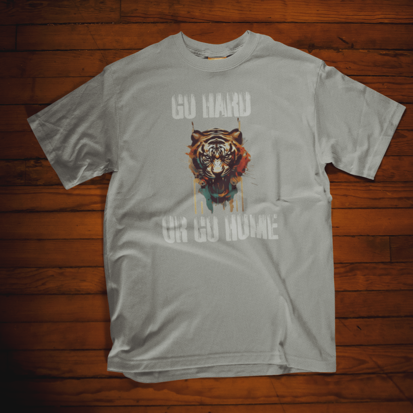 T-shirt featuring a motivational tiger design