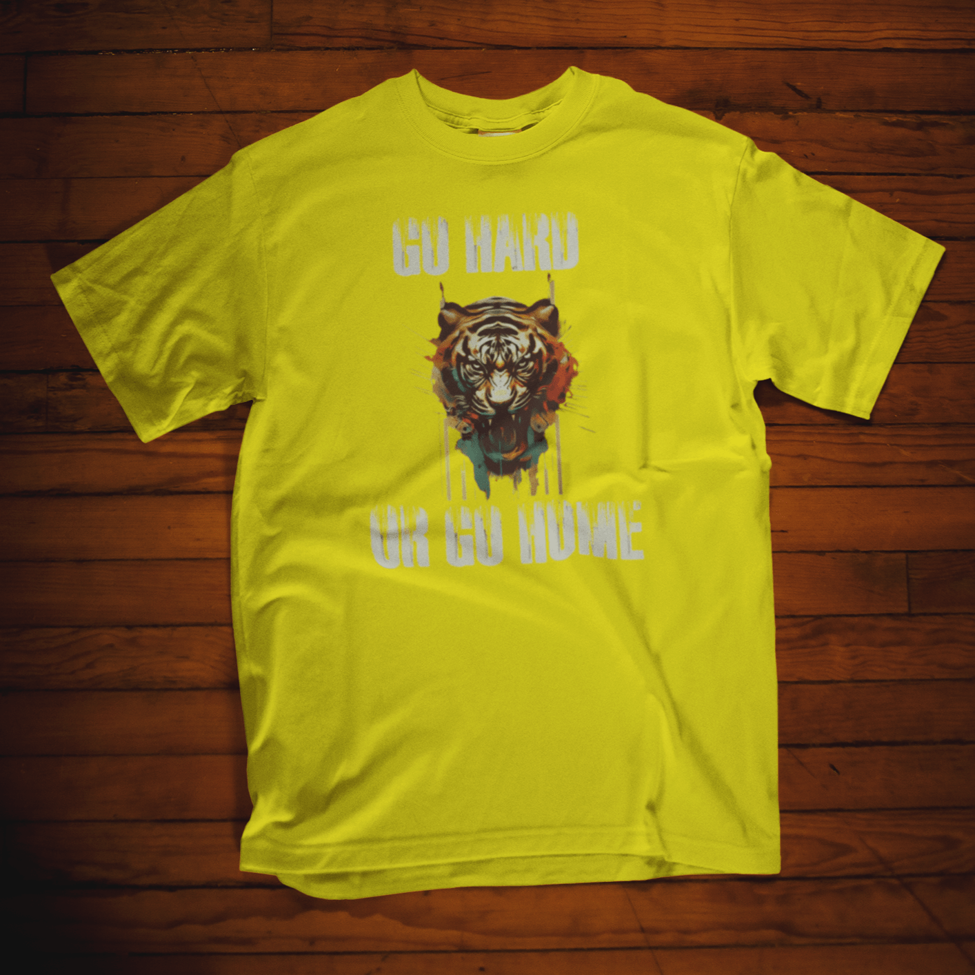 T-shirt featuring a motivational tiger design