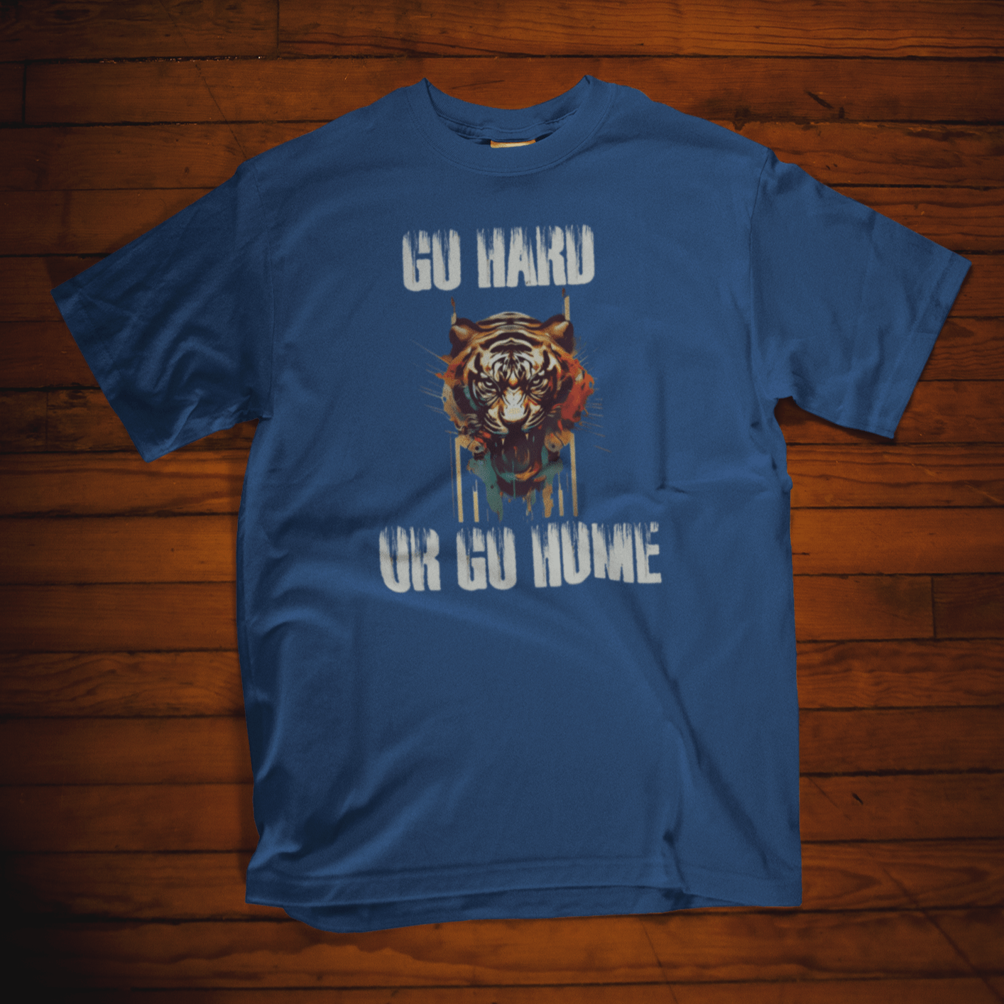T-shirt featuring a motivational tiger design