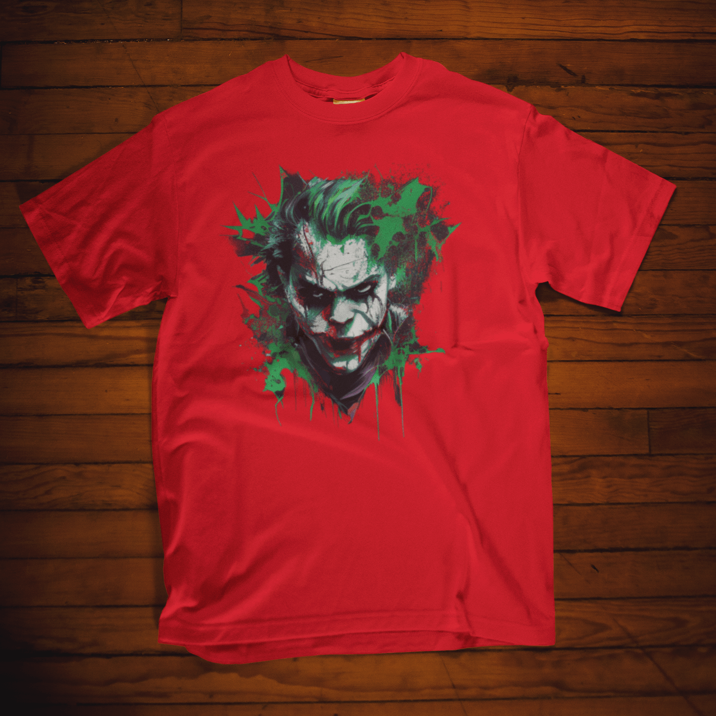T-shirt featuring the Joker, a villain from Marvel Comic