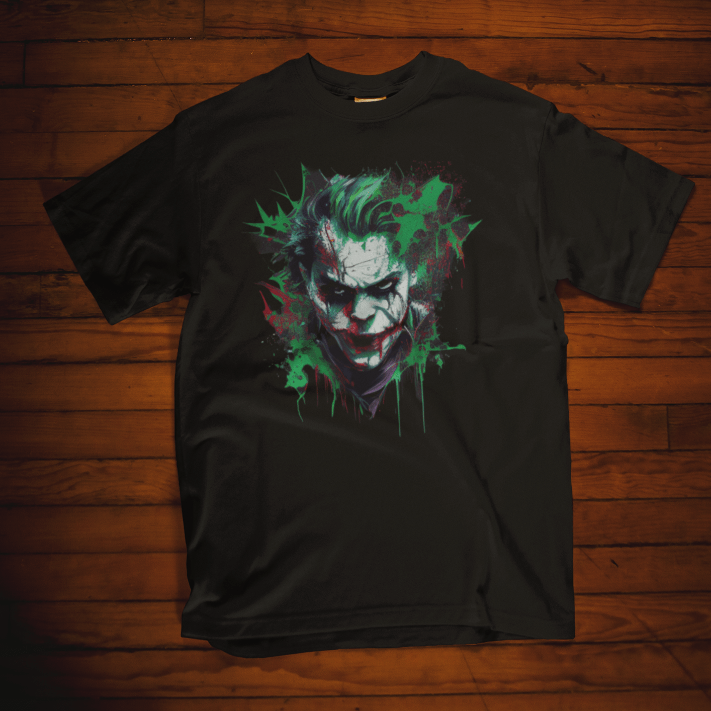 T-shirt featuring the Joker, a villain from Marvel Comic
