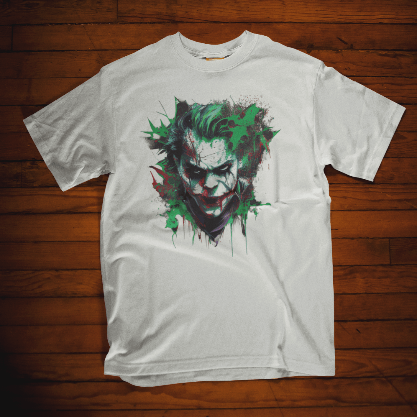 T-shirt featuring the Joker, a villain from Marvel Comic