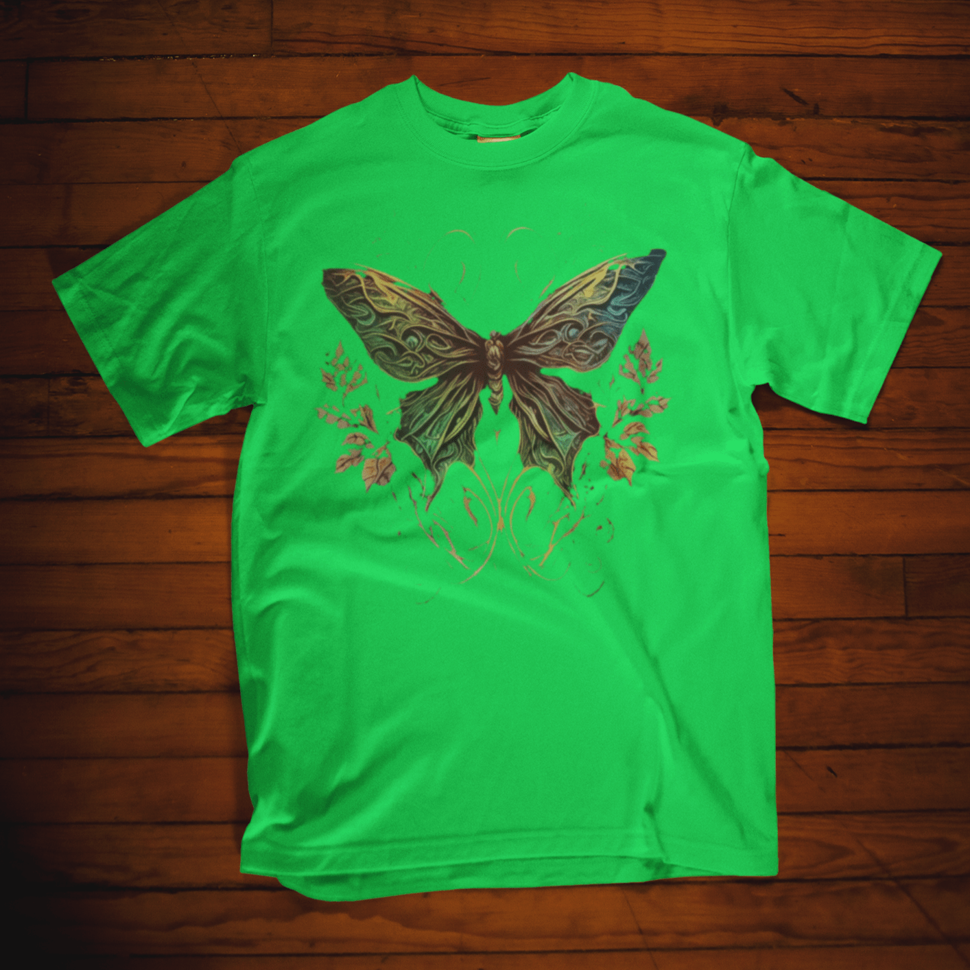 T-shirt featuring a Celtic butterfly design