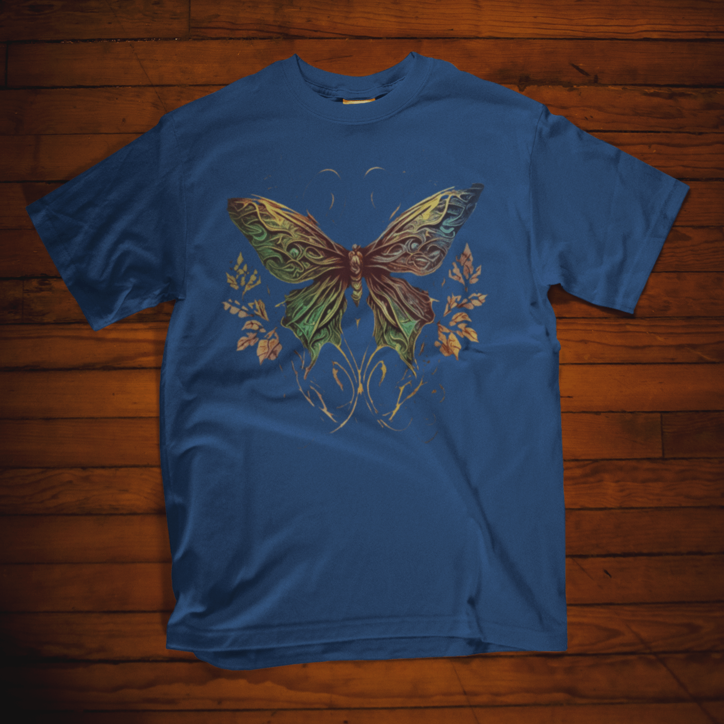 T-shirt featuring a Celtic butterfly design