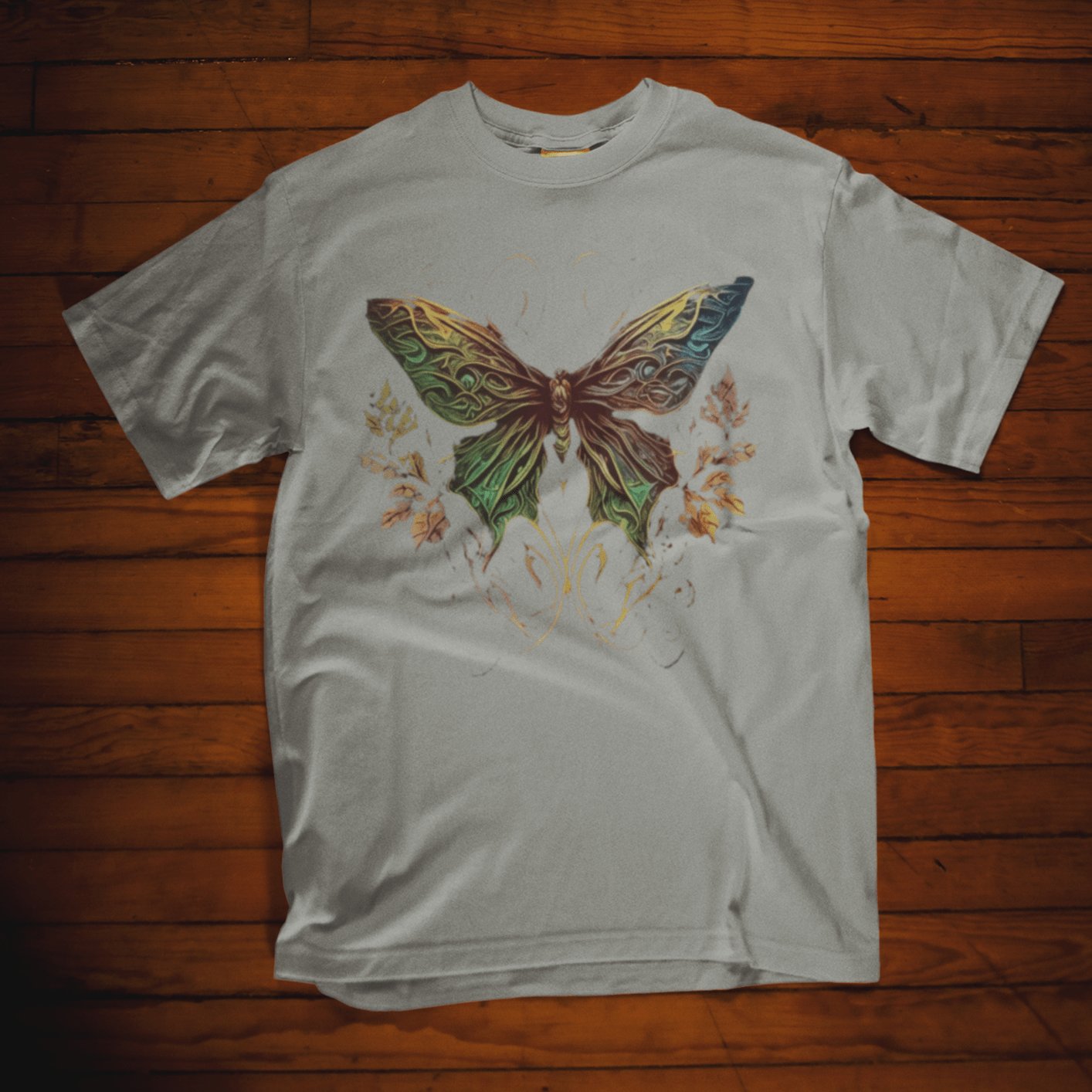 T-shirt featuring a Celtic butterfly design