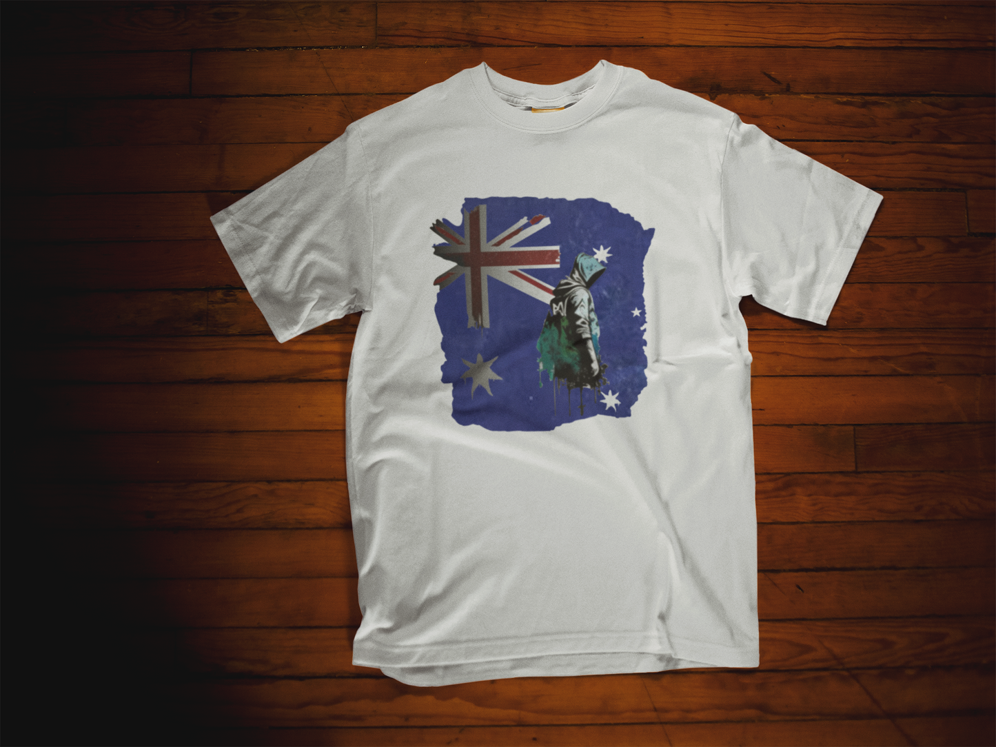 The Aussie Rebel Tee: Banksy-Style Graffiti T-Shirt