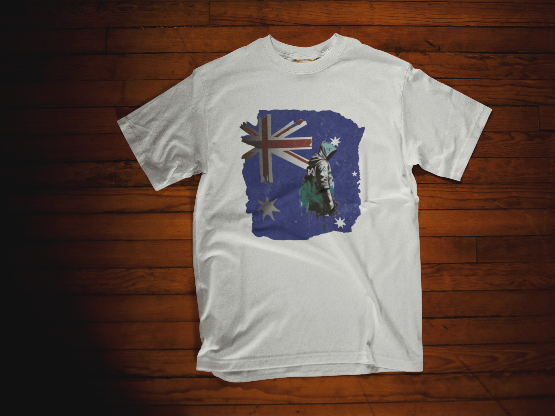 The Aussie Rebel Tee: Banksy-Style Graffiti T-Shirt - That Should Be on a T-Shirt