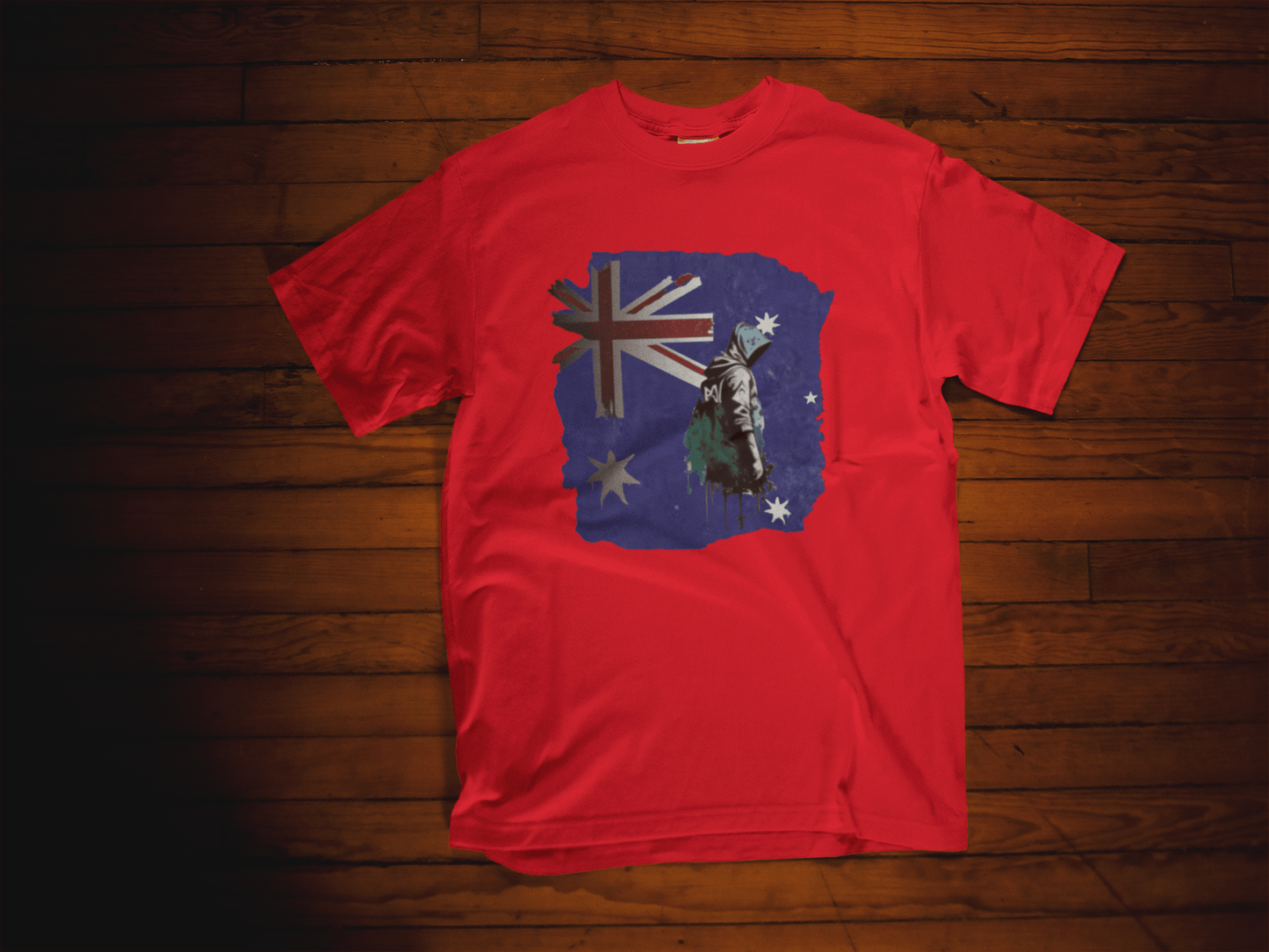 The Aussie Rebel Tee: Banksy-Style Graffiti T-Shirt - That Should Be on a T-Shirt