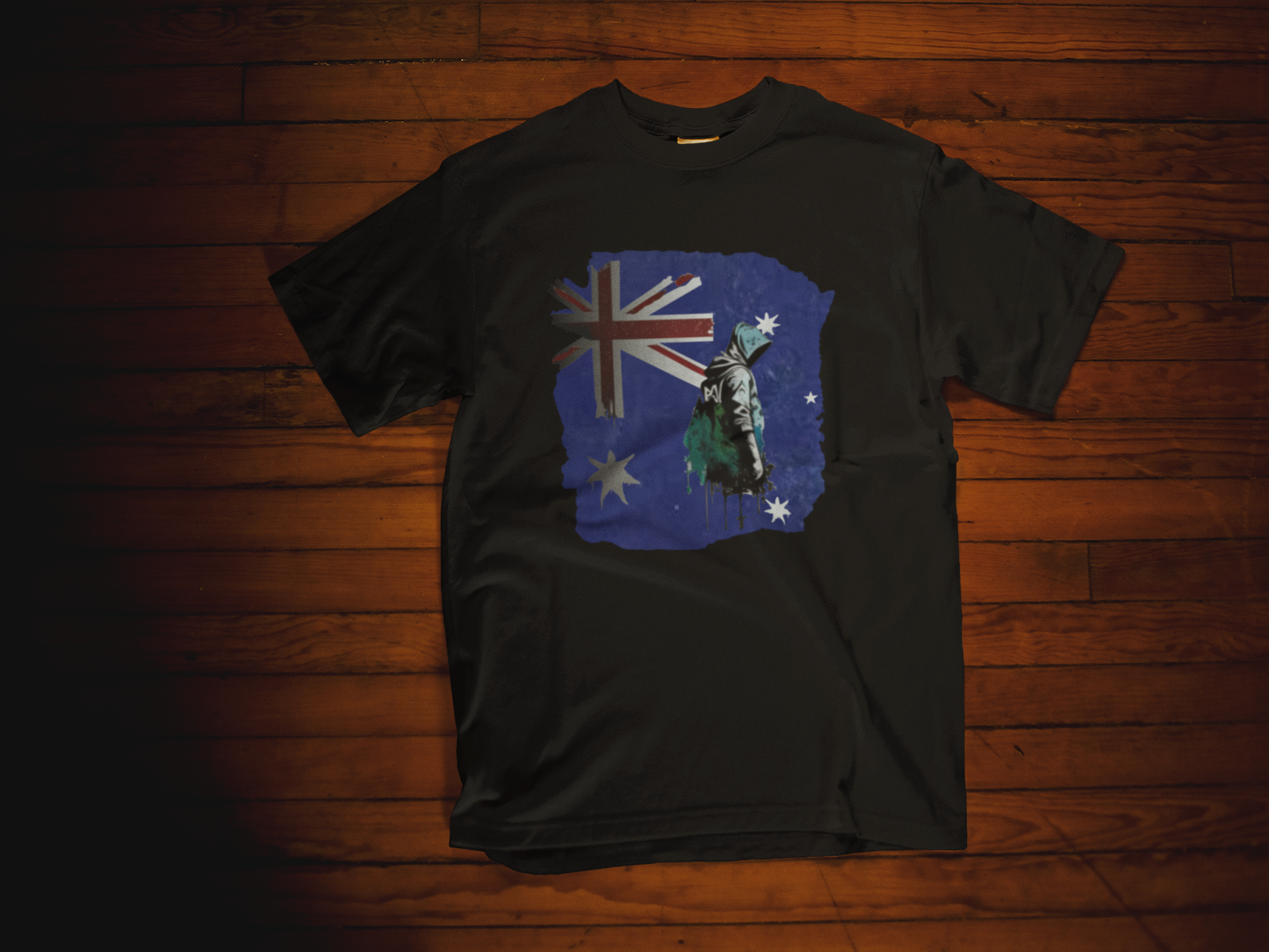 The Aussie Rebel Tee: Banksy-Style Graffiti T-Shirt