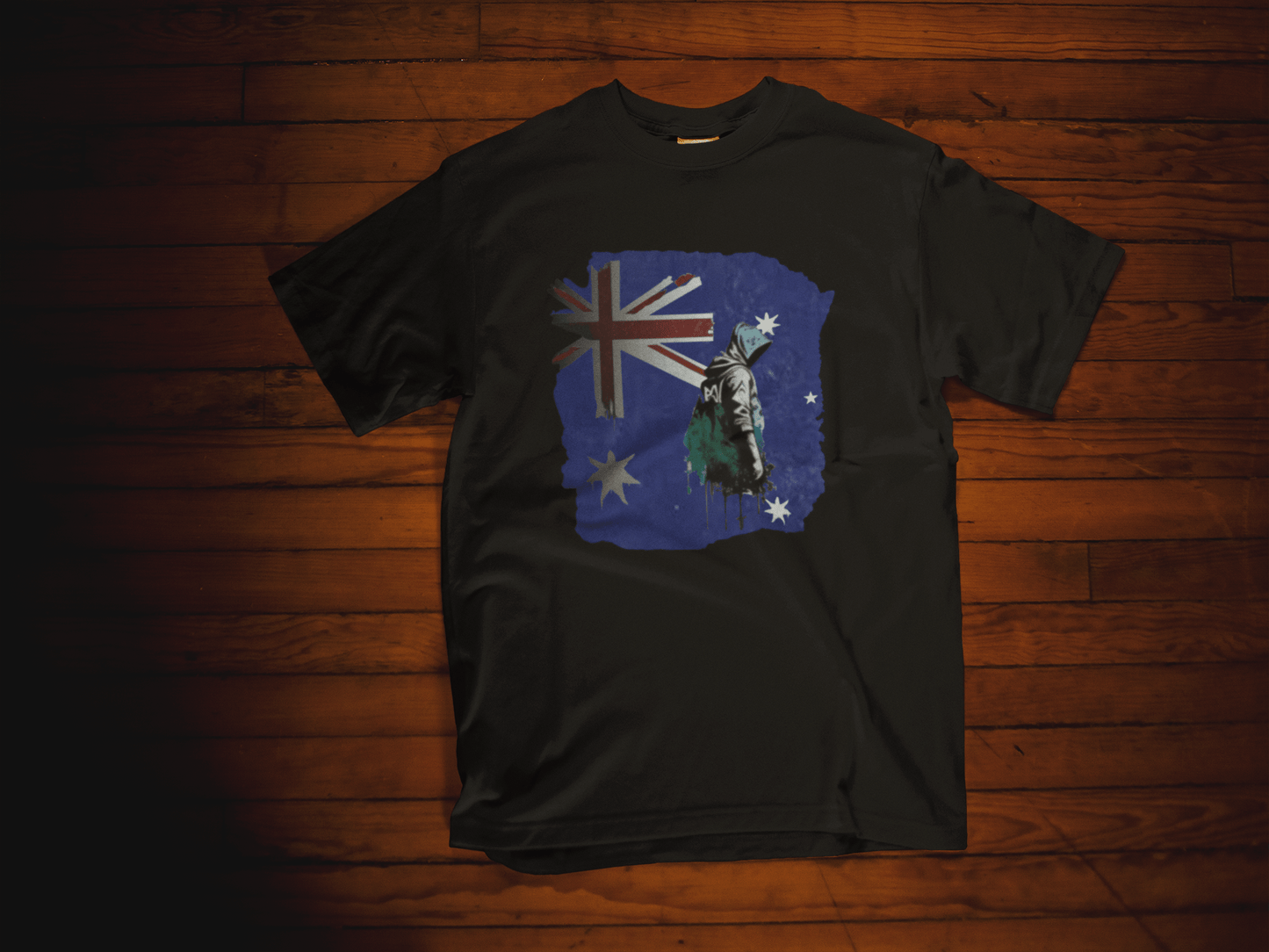 The Aussie Rebel Tee: Banksy-Style Graffiti T-Shirt - That Should Be on a T-Shirt