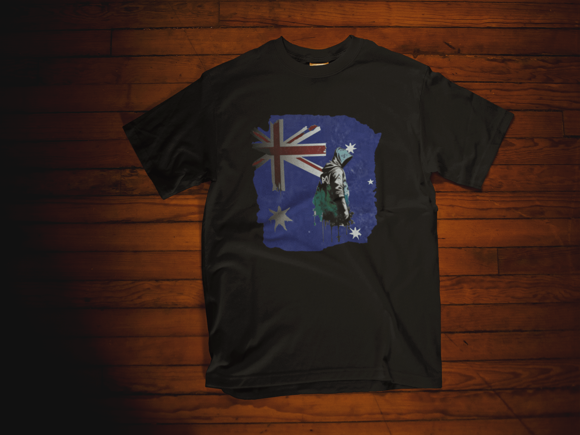 The Aussie Rebel Tee: Banksy-Style Graffiti T-Shirt - That Should Be on a T-Shirt