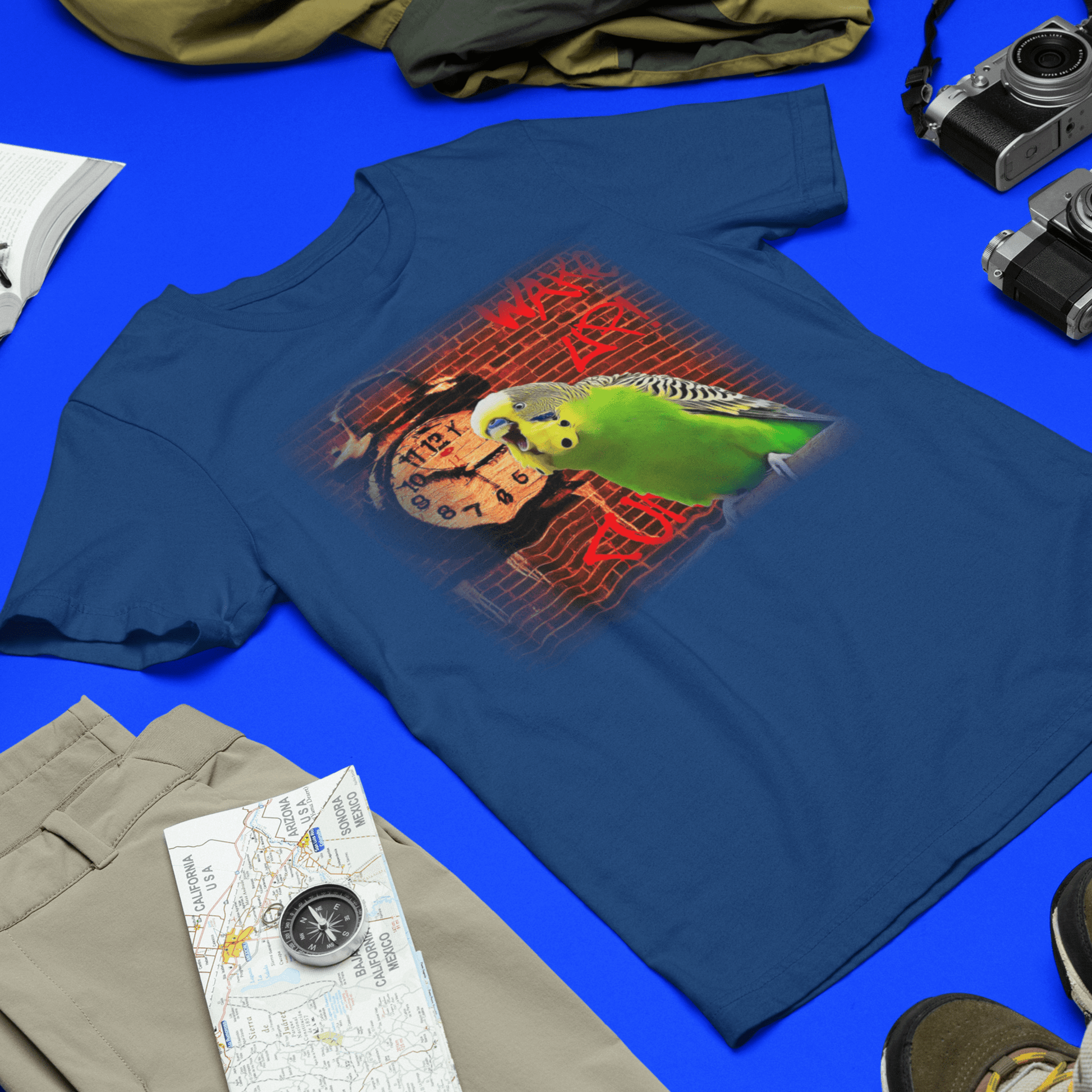 Budgerigar and Alarm Clock T-Shirt