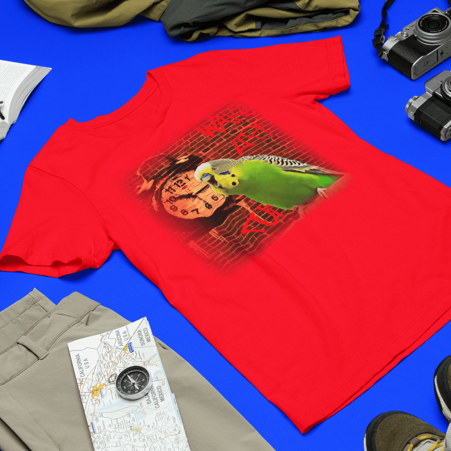 Budgerigar and Alarm Clock T-Shirt