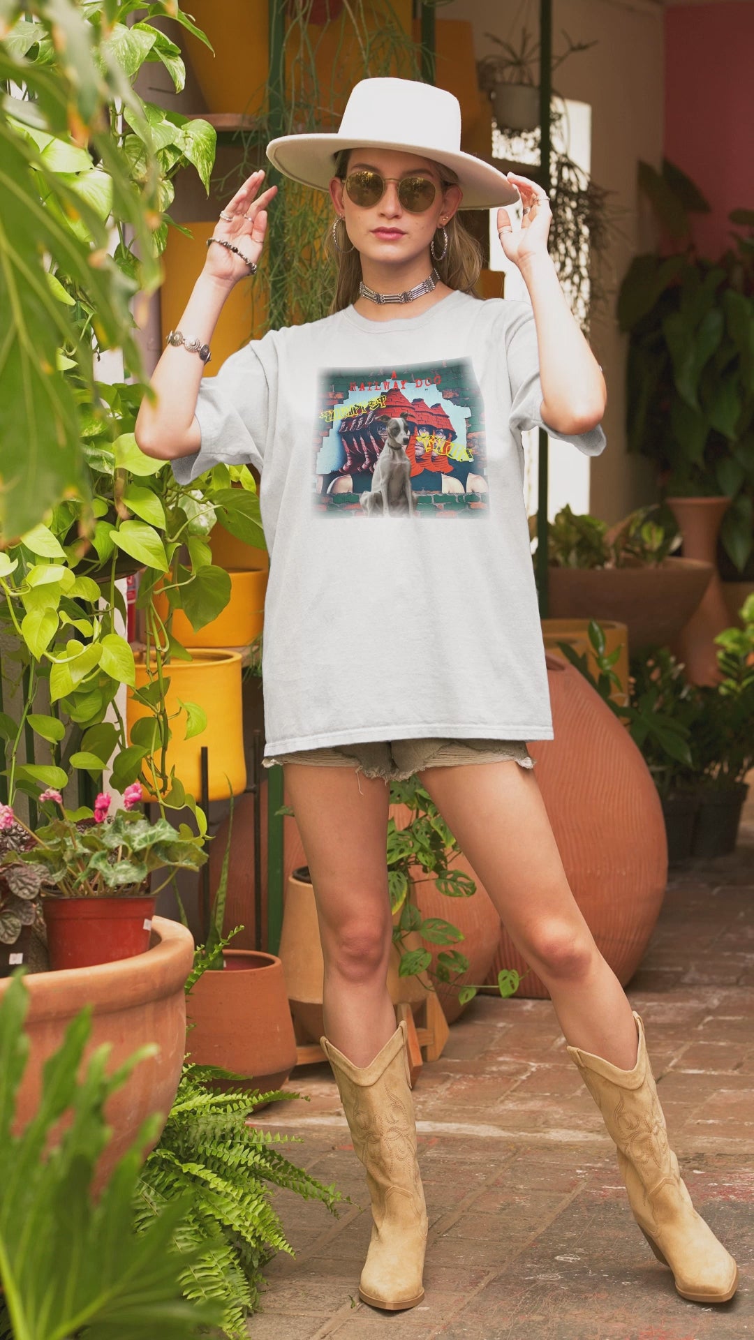 Printed Whippet Meets Devo T-Shirt | That Should Be on a T-Shirt