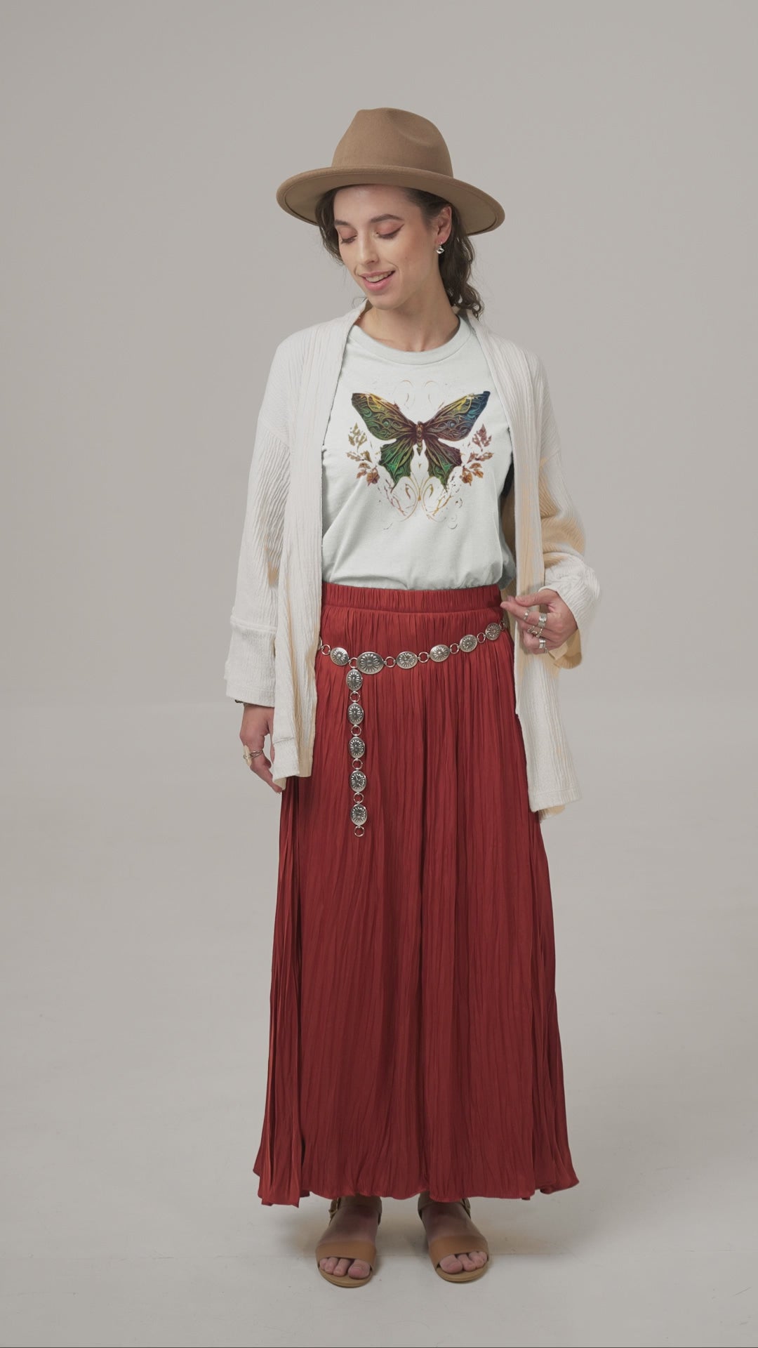 T-shirt featuring a Celtic butterfly design