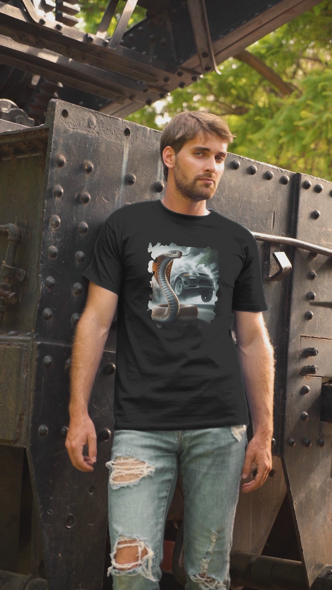 Car and Cobra T-Shirt