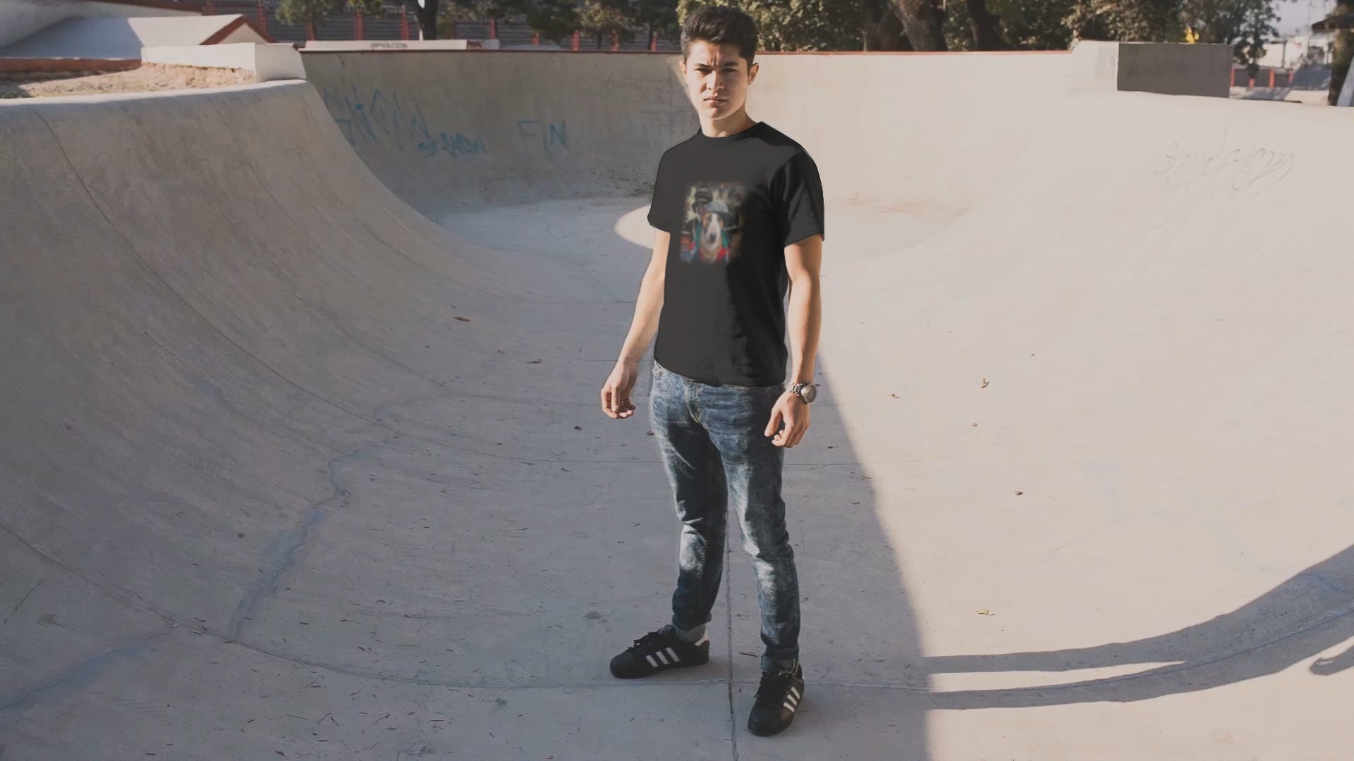 Bull Terrier Hip-Hop Super Star T-Shirt.