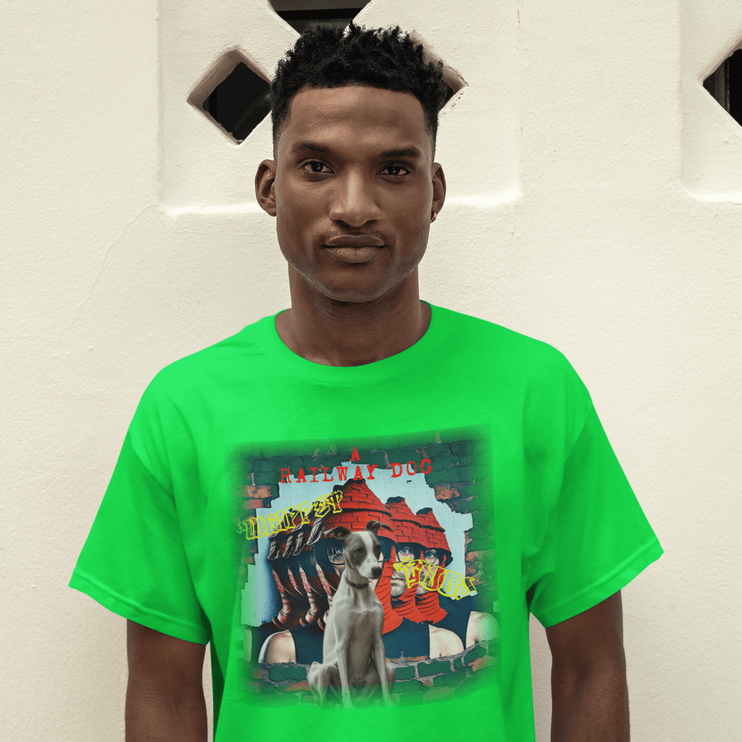 Printed Whippet Meets Devo T-Shirt | That Should Be on a T-Shirt