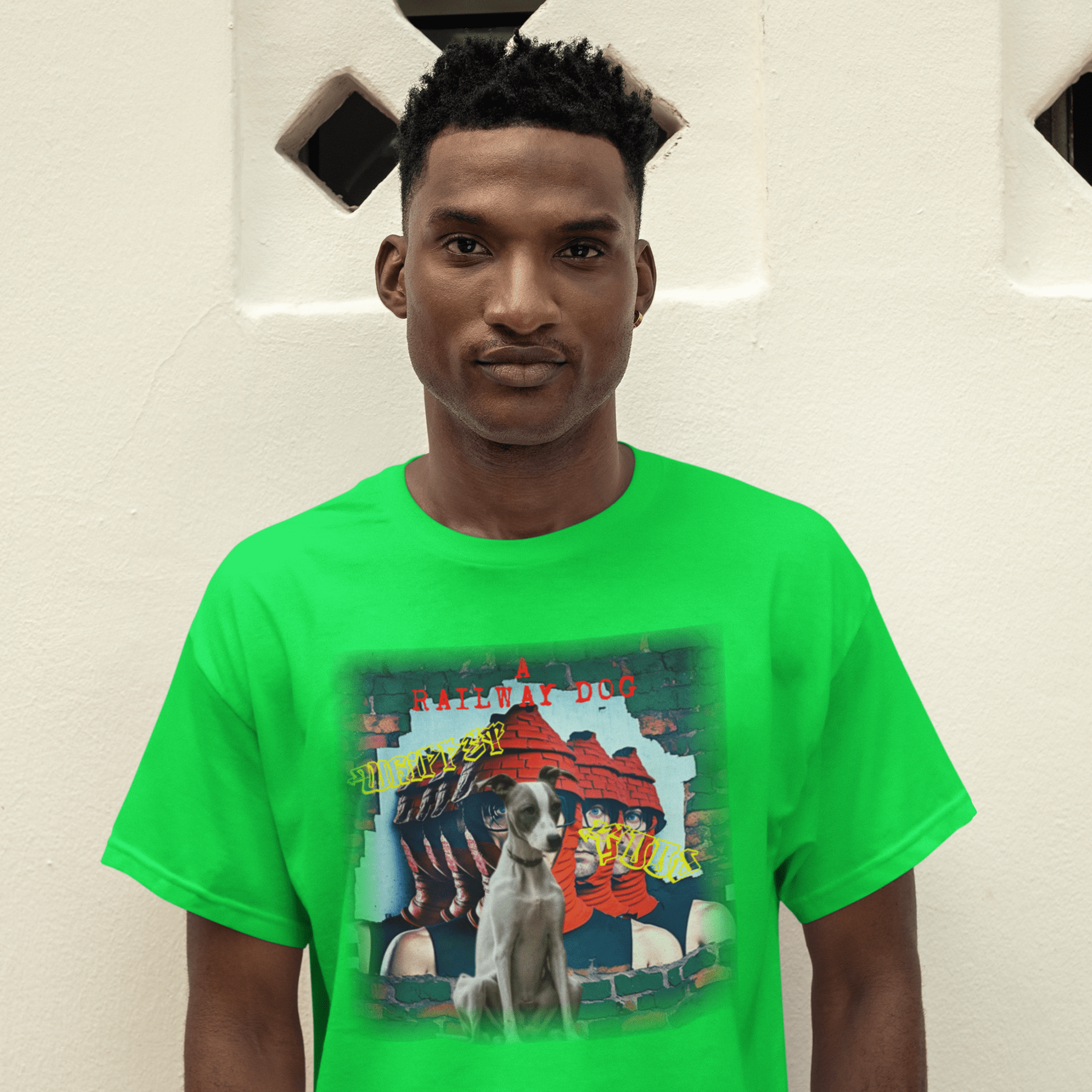 Printed Whippet Meets Devo T-Shirt | That Should Be on a T-Shirt