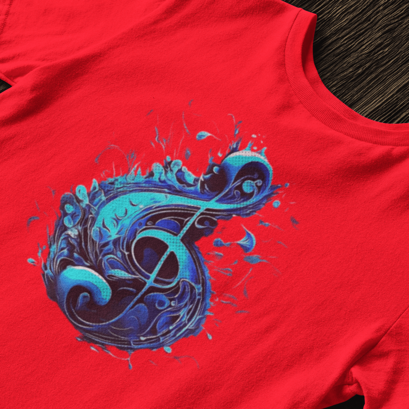 T-shirt featuring a musical symbol: a treble clef