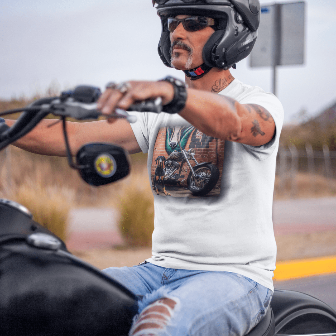 Doberman Chopper T-Shirt | Chopper TShirt |That Should Be on a T-Shirt